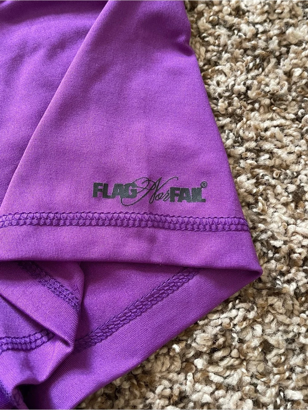 Flag Nor Fail Women's Purple‎ Mini Athletic Booty Shorts Size XS Weightlifting